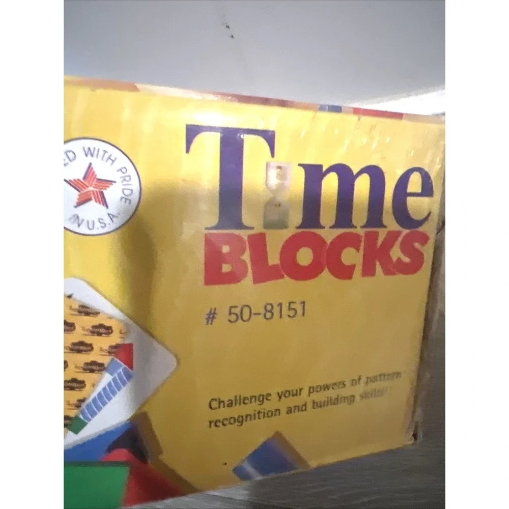 Vintage T.C. Timber Time Blocks Game 50-9151 New Sealed HABA Hardwood 1993 STEM